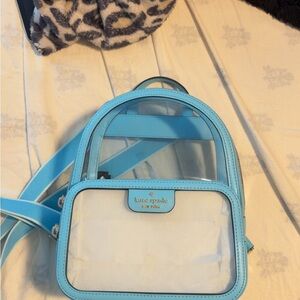 Kate Spade Sky Blue Transparent Backpack